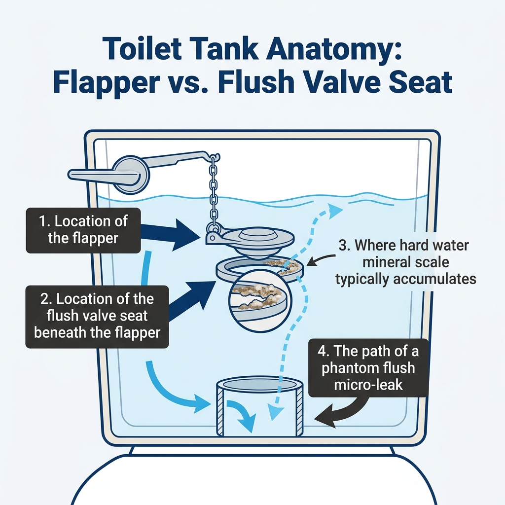 Toilet Tank Anatomy: Flapper vs. Flush Valve Seat