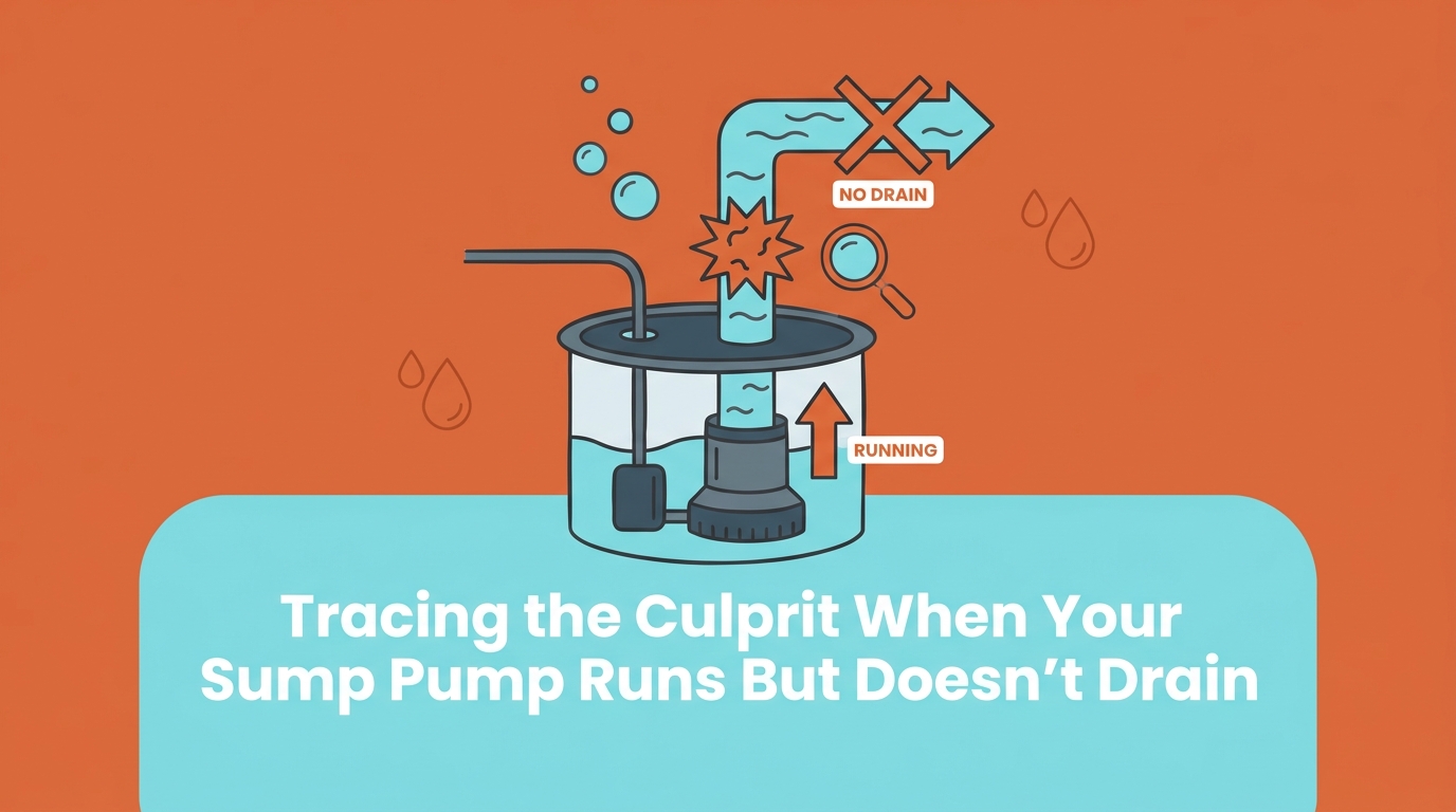 Tracing the Culprit When Your Sump Pump Runs But Doesn't Drain