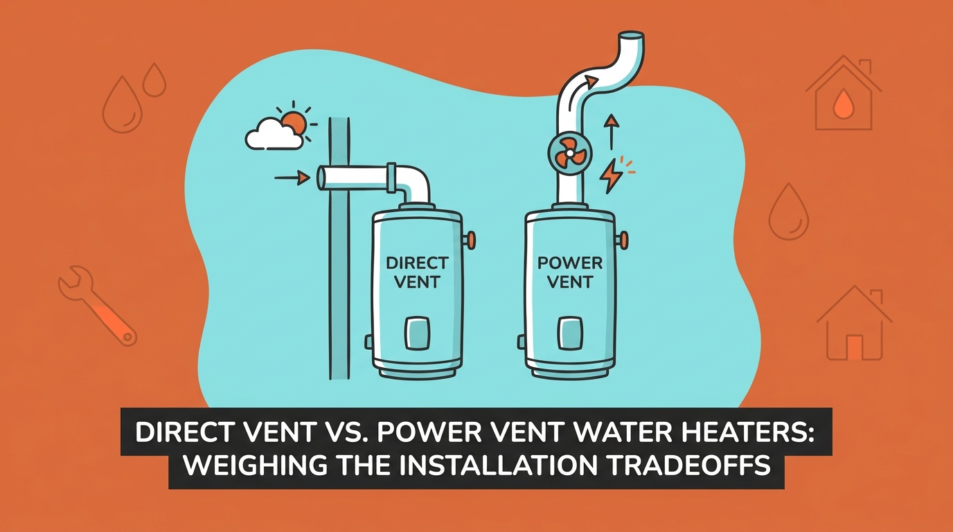 Direct Vent vs. Power Vent Water Heaters: Weighing the Installation Tradeoffs