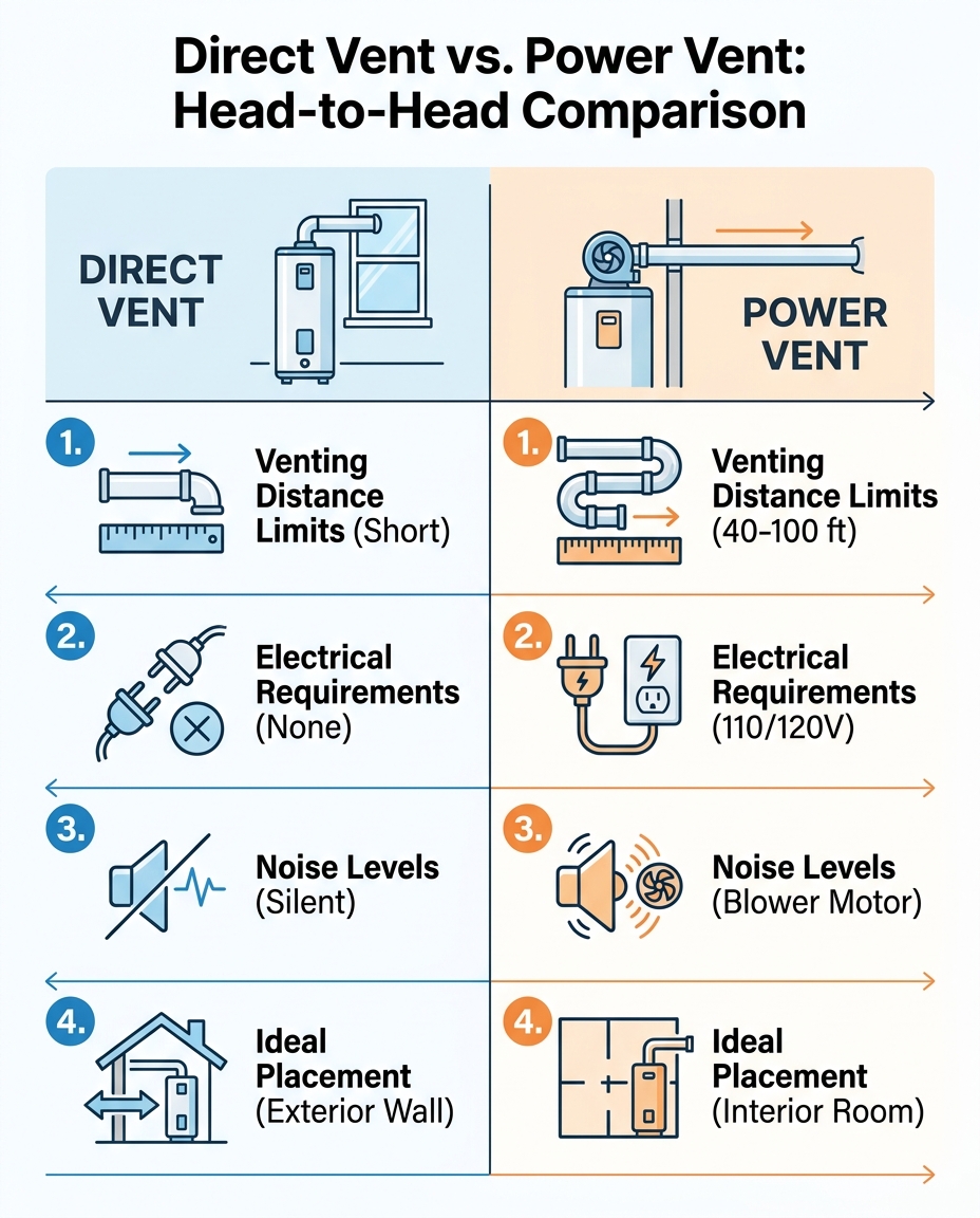 Direct Vent vs. Power Vent: Head-to-Head Comparison