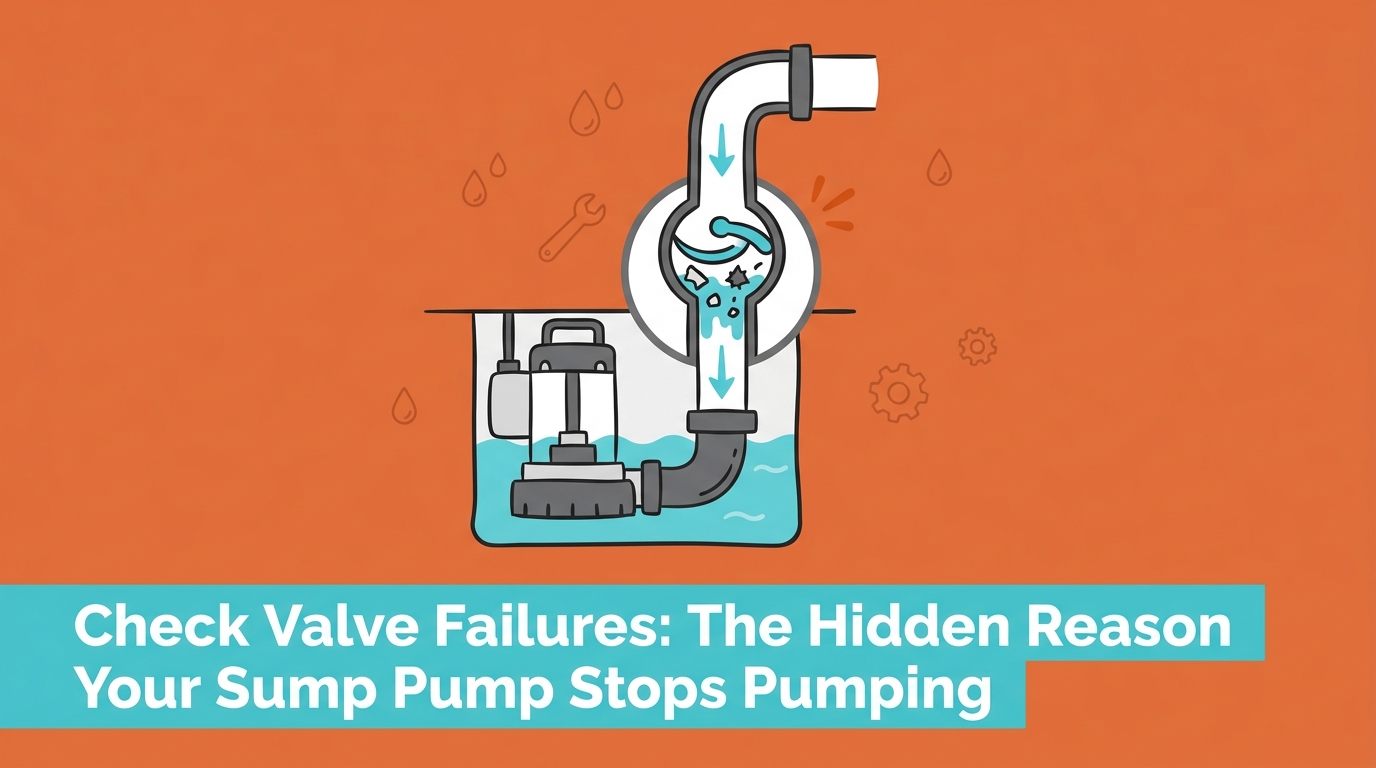 Check Valve Failures: The Hidden Reason Your Sump Pump Stops Pumping