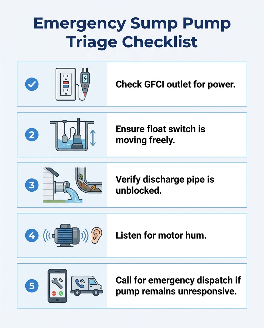 Emergency Sump Pump Triage Checklist
