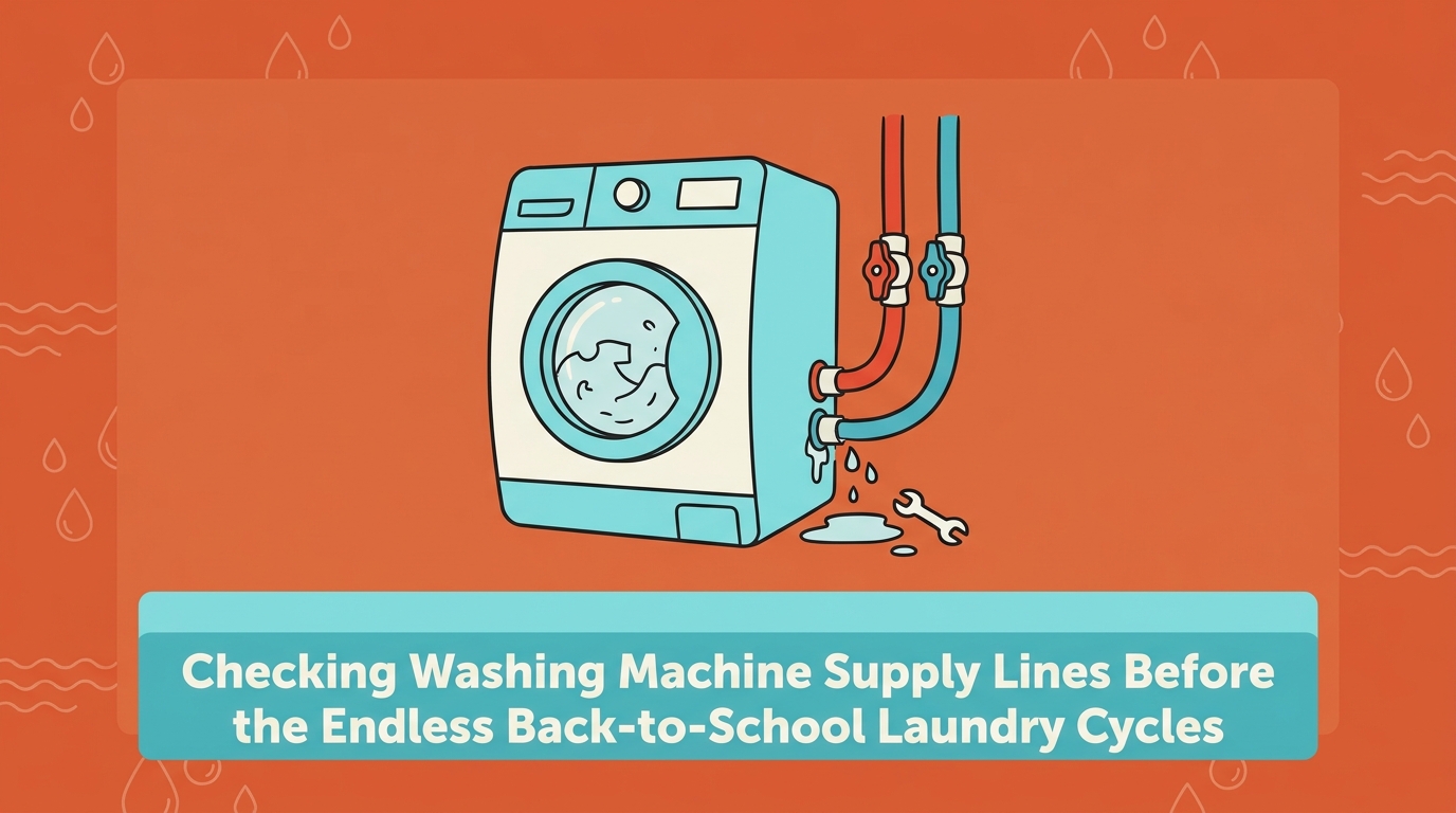 Checking Washing Machine Supply Lines Before the Endless Back-to-School Laundry Cycles