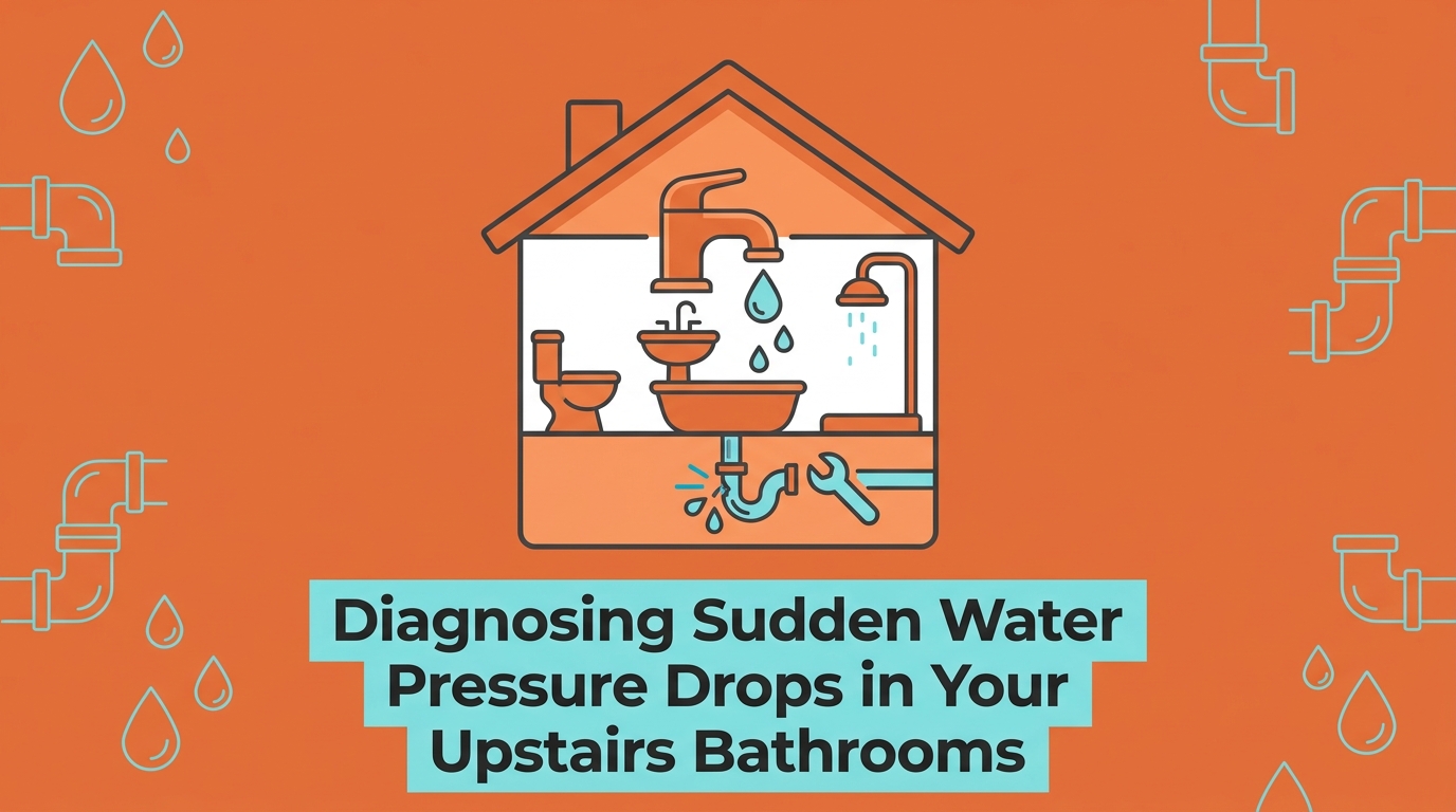 Diagnosing Sudden Water Pressure Drops in Your Upstairs Bathrooms