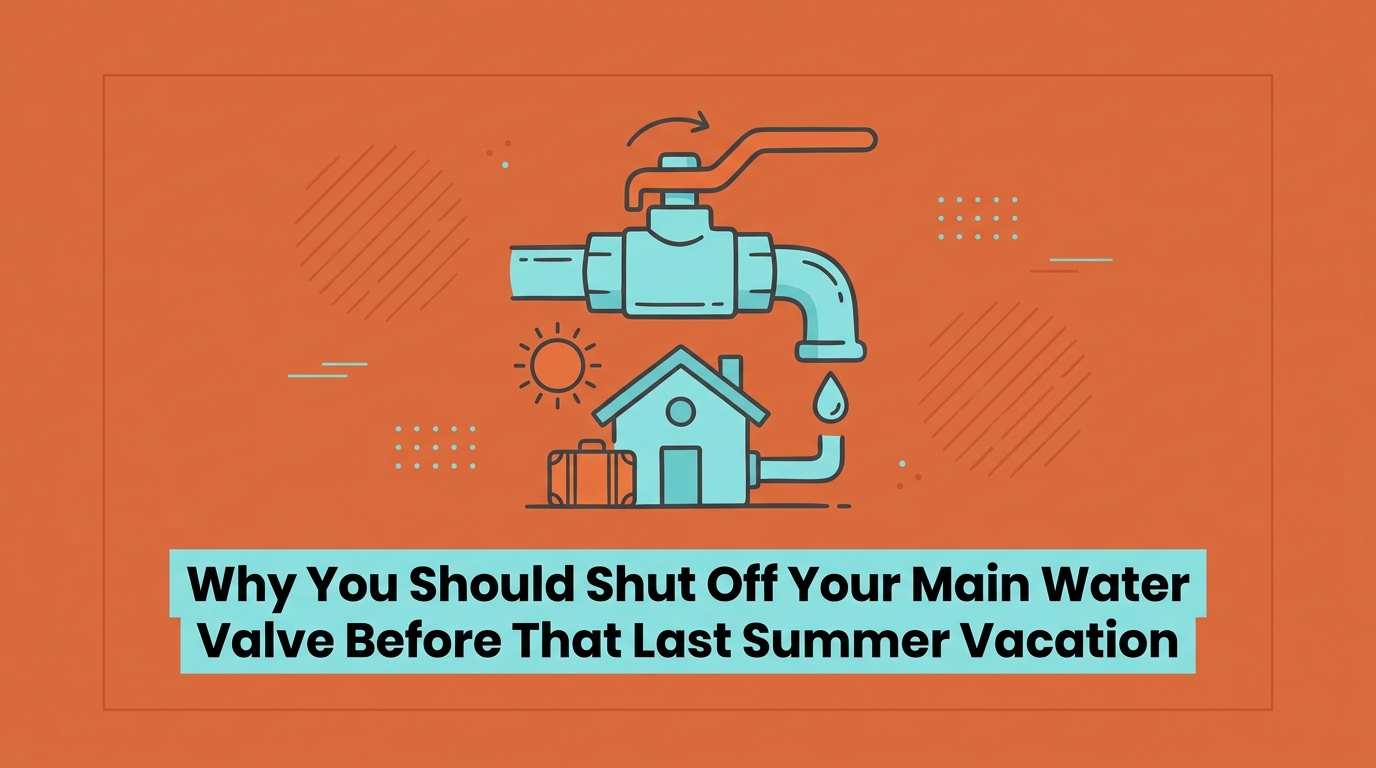Why You Should Shut Off Your Main Water Valve Before That Last Summer Vacation