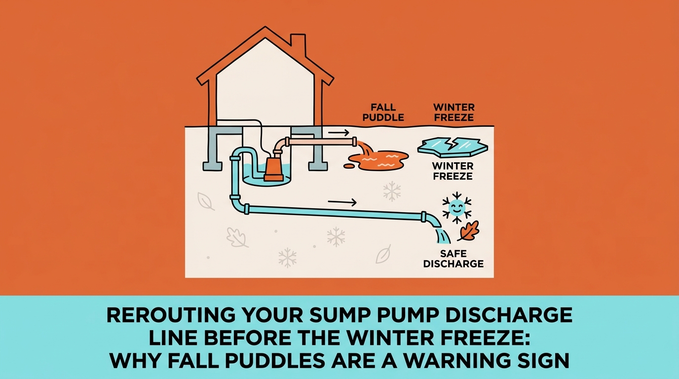 Rerouting Your Sump Pump Discharge Line Before the Winter Freeze