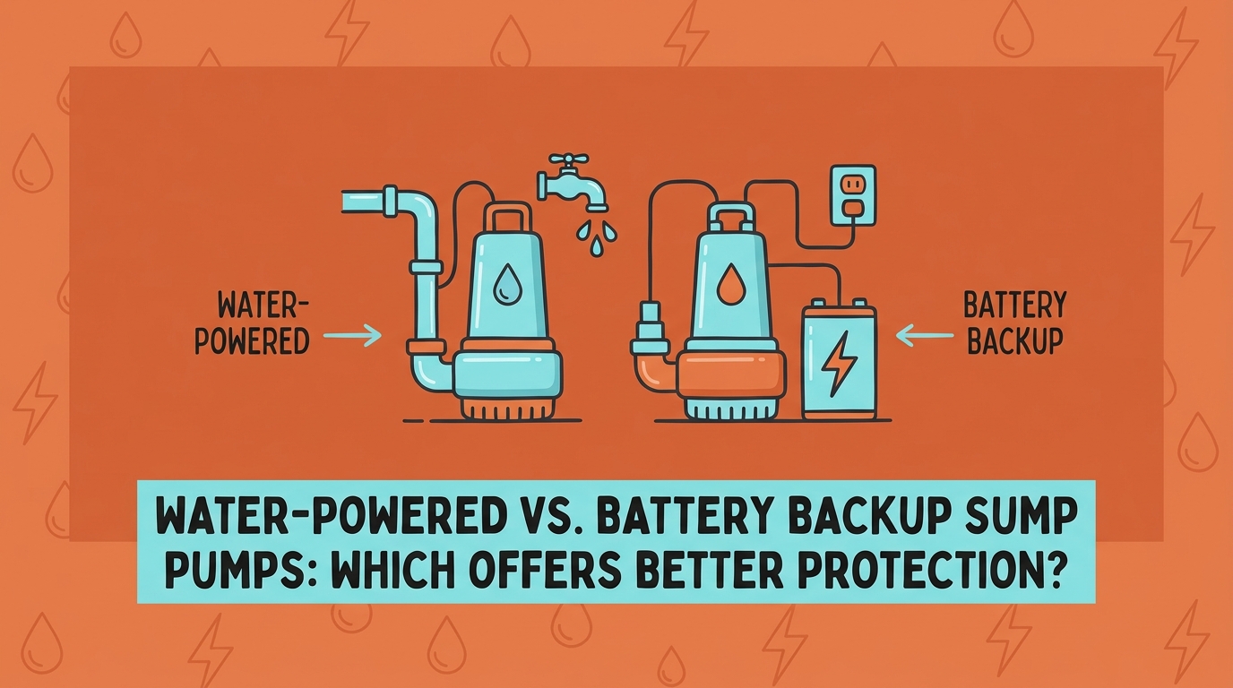 Water-Powered vs. Battery Backup Sump Pumps: Which Offers Better Protection?