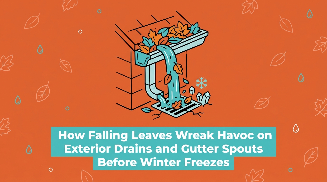How Falling Leaves Wreak Havoc on Exterior Drains and Gutter Spouts