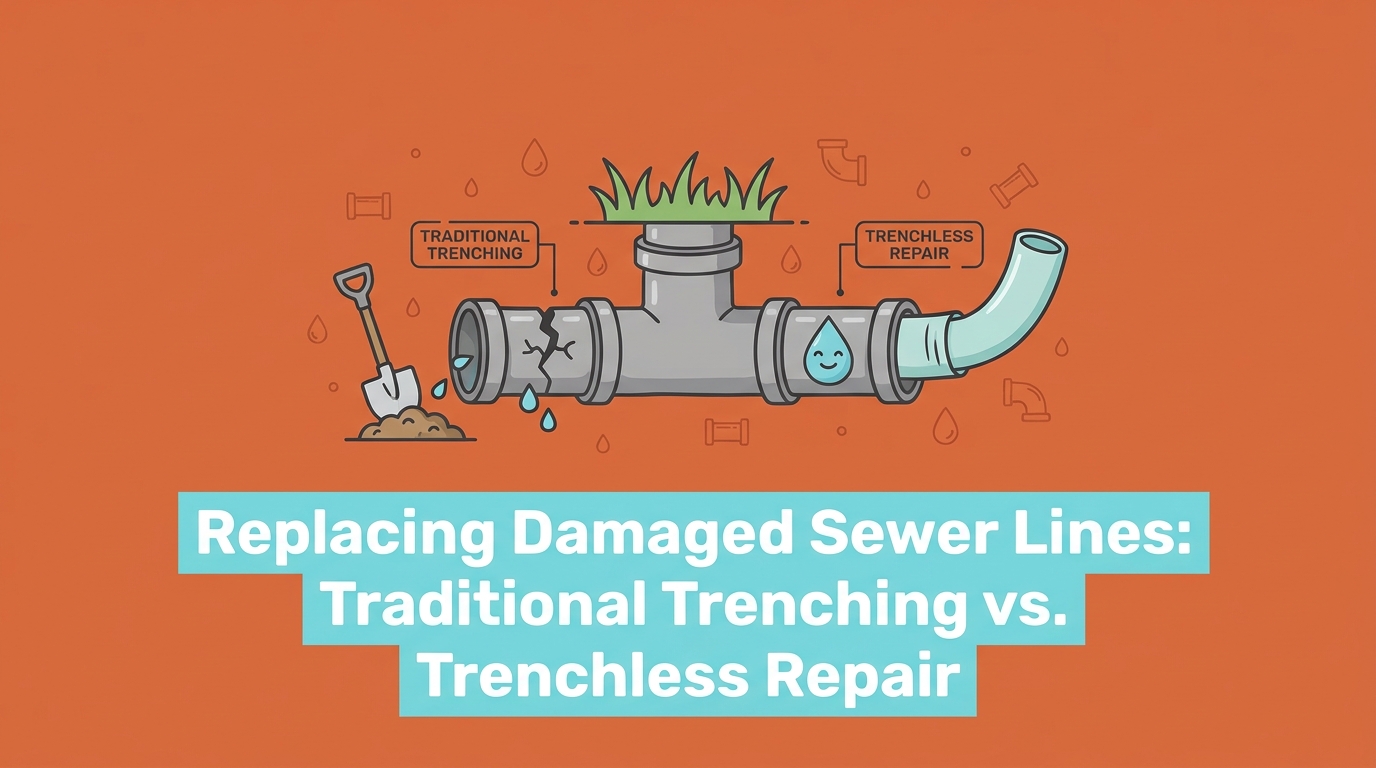 Replacing Damaged Sewer Lines: Traditional Trenching vs. Trenchless Repair