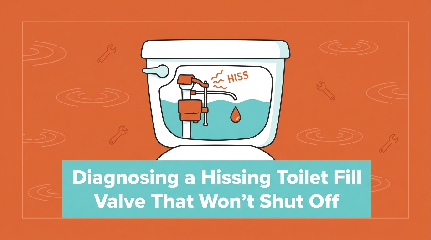 Diagnosing a Hissing Toilet Fill Valve That Won't Shut Off