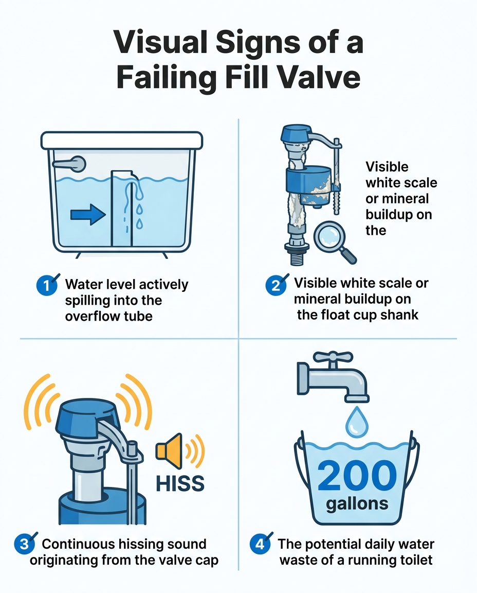 Visual Signs of a Failing Fill Valve