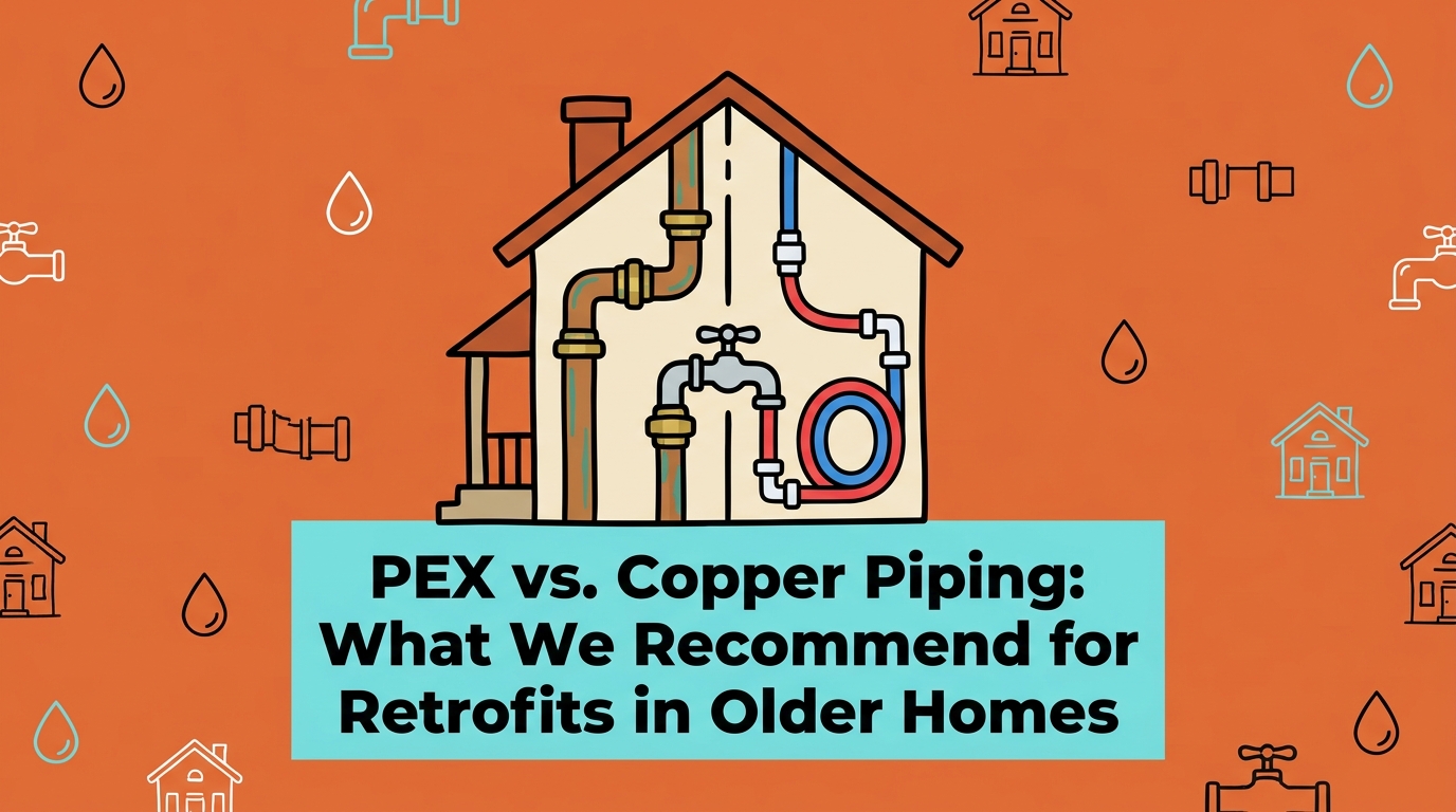 PEX vs. Copper Piping: What We Recommend for Retrofits in Older Homes