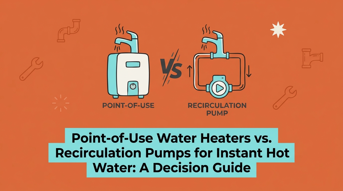 Point-of-Use Water Heaters vs. Recirculation Pumps for Instant Hot Water