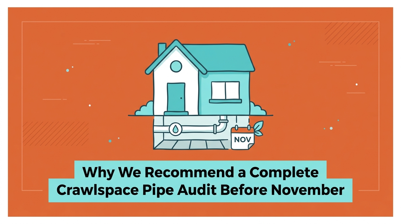 Why We Recommend a Complete Crawlspace Pipe Audit Before November