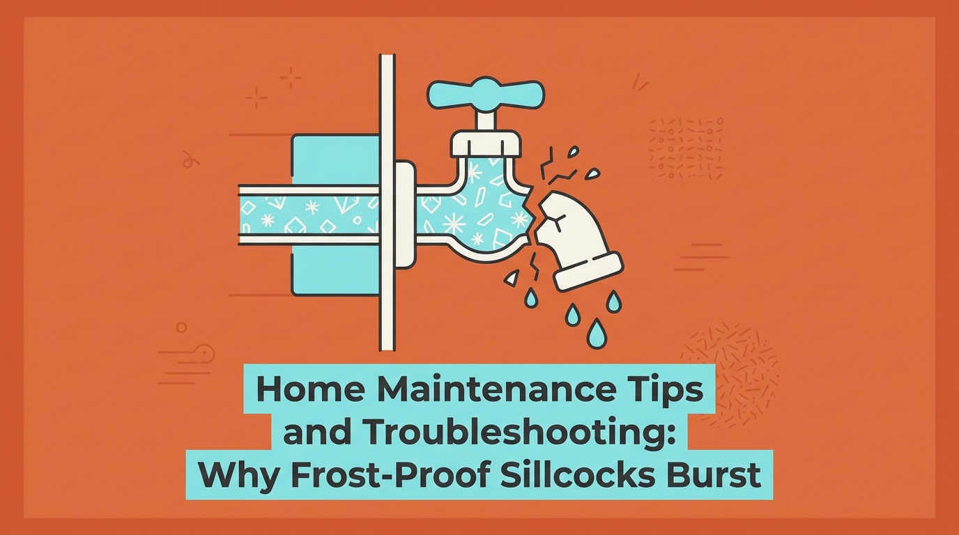 Home Maintenance Tips and Troubleshooting: Why Frost-Proof Sillcocks Burst