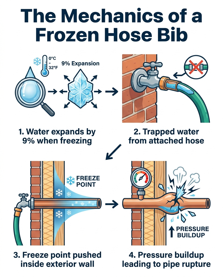 The Mechanics of a Frozen Hose Bib