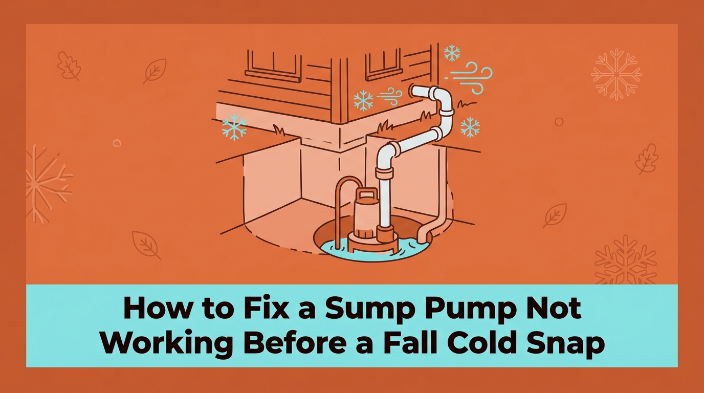 How to Fix a Sump Pump Not Working Before a Fall Cold Snap