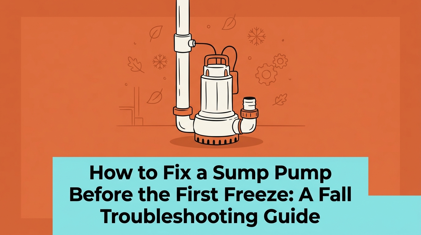 How to Fix a Sump Pump Before the First Freeze: A Fall Troubleshooting Guide