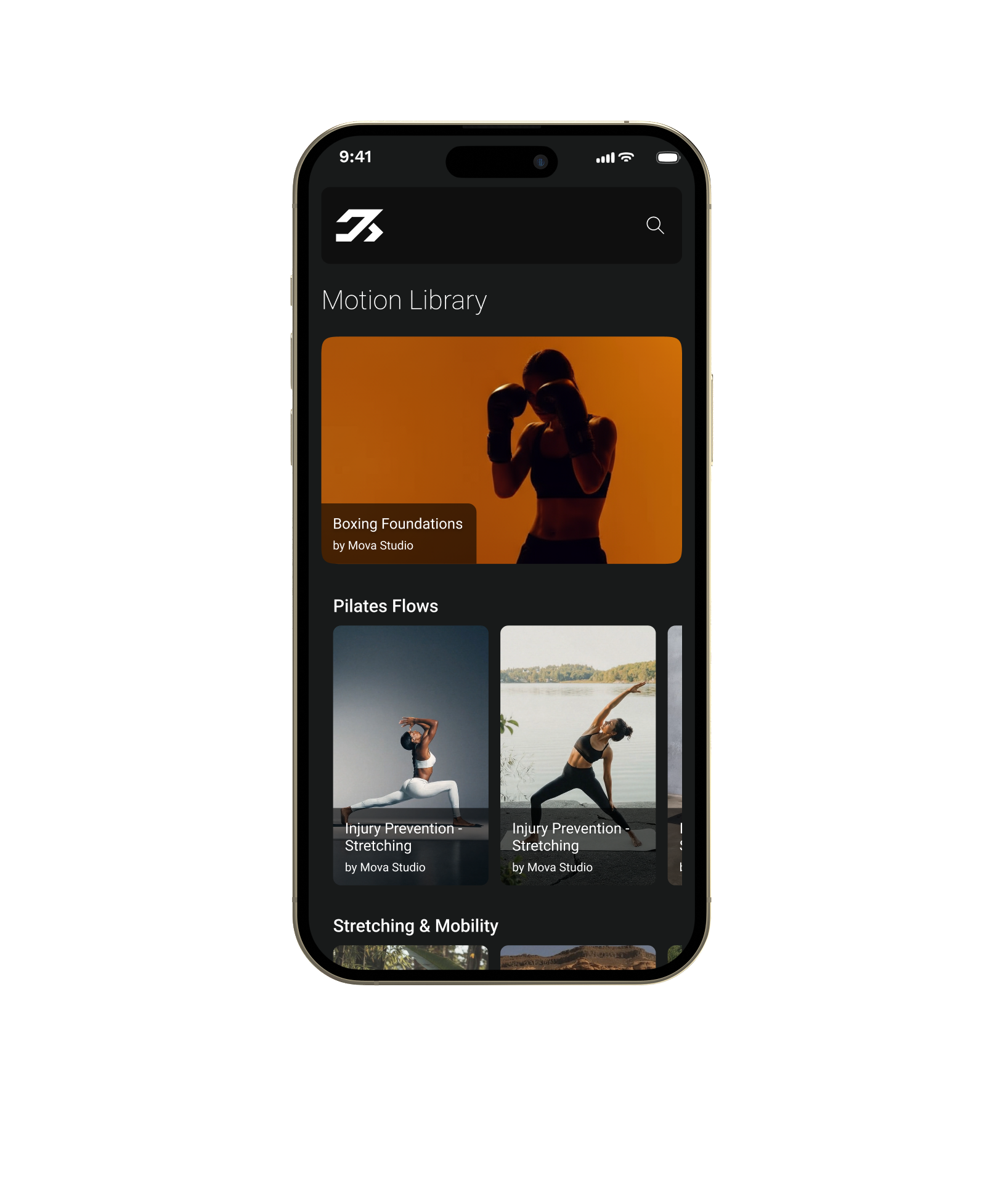 Mova App UI