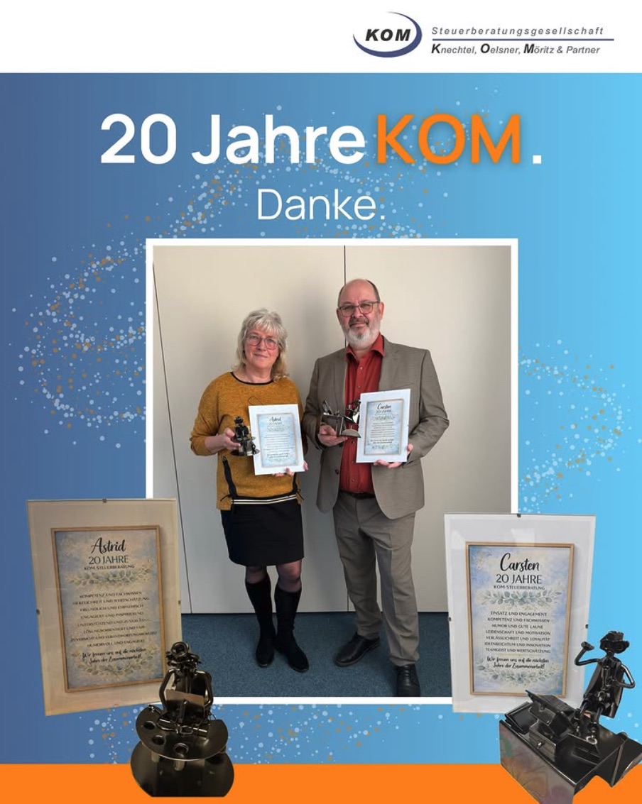 Social Media Beitrag: 20 Jahre KOM