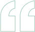 Green outline of a quotation mark