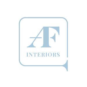 AF Interriors Logo Blue