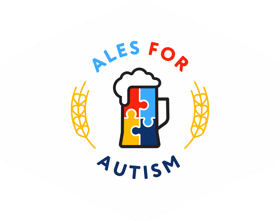 Colorful logo for the Lowcountry Ales for Autism event.