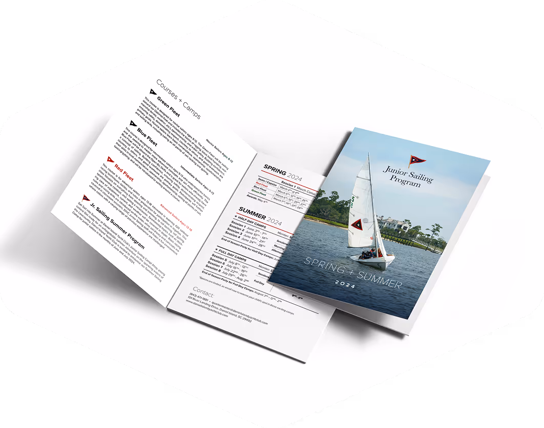 Daniel Island Yacht Club promotional brochure