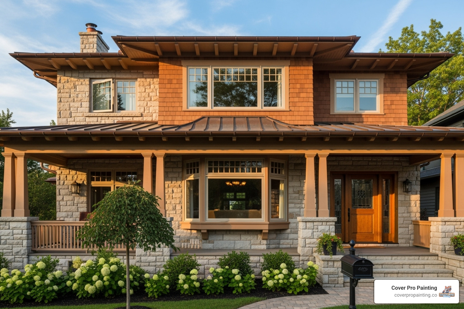 A classic Craftsman-style home exterior in Tacoma, showcasing architectural details. - house painters tacoma wa