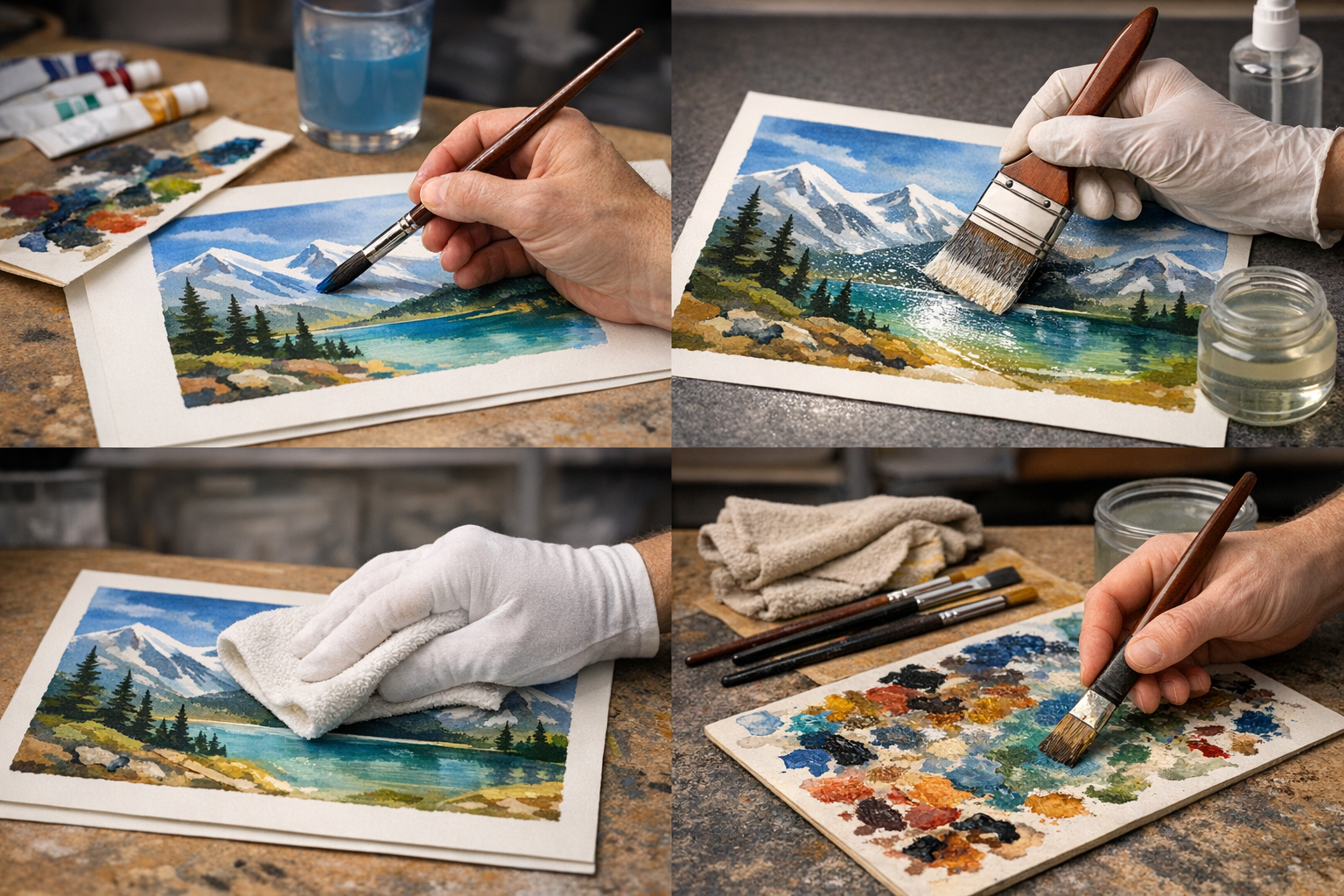 Best Practices: Applying, Sealing, and Maintaining Gouache Artwork