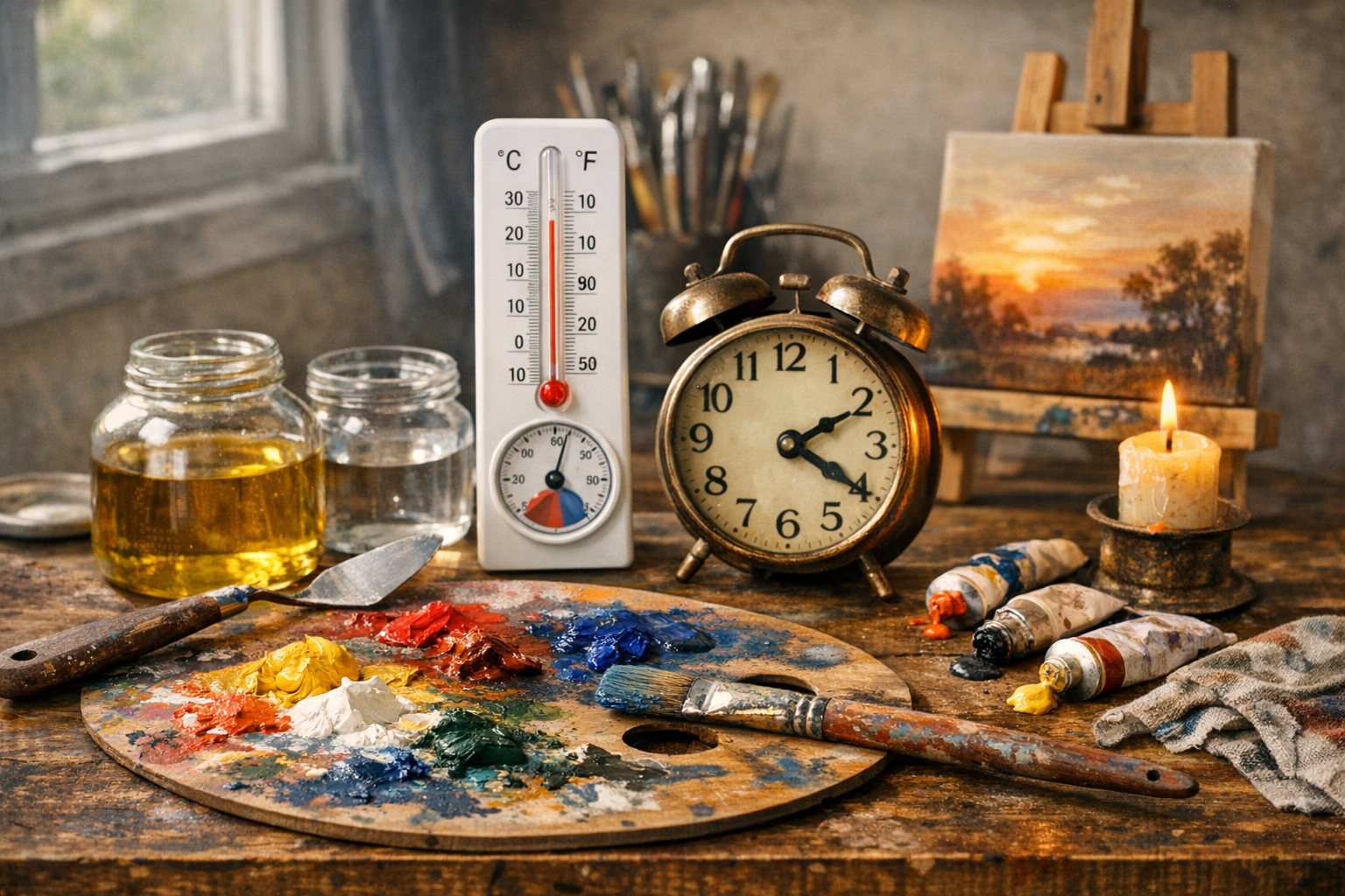 Factors That Affect Oil Paint Drying Time