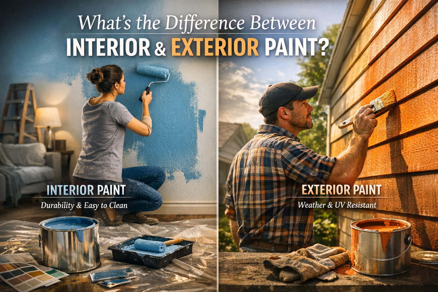 what is the difference between interior and exterior paint