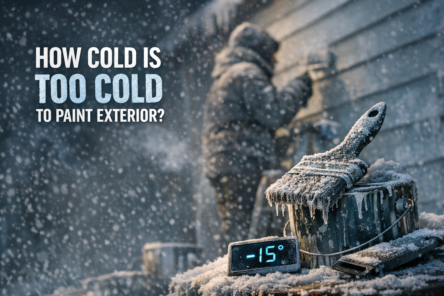 how cold is too cold to paint exterior