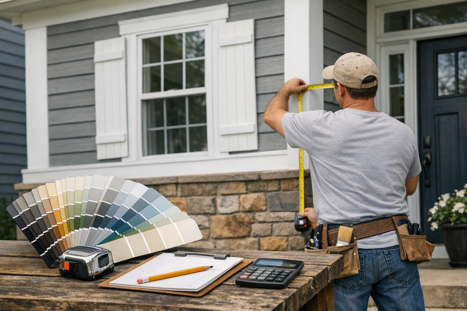 Estimating Paint for Exterior Features