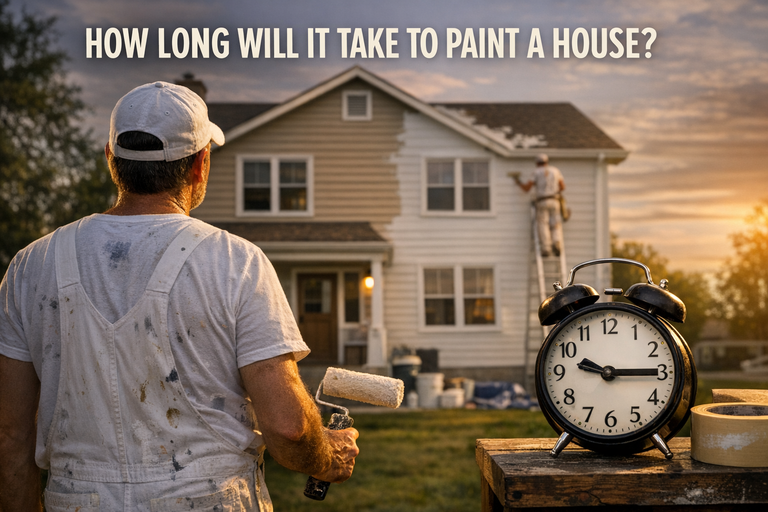how long will it take to paint a house