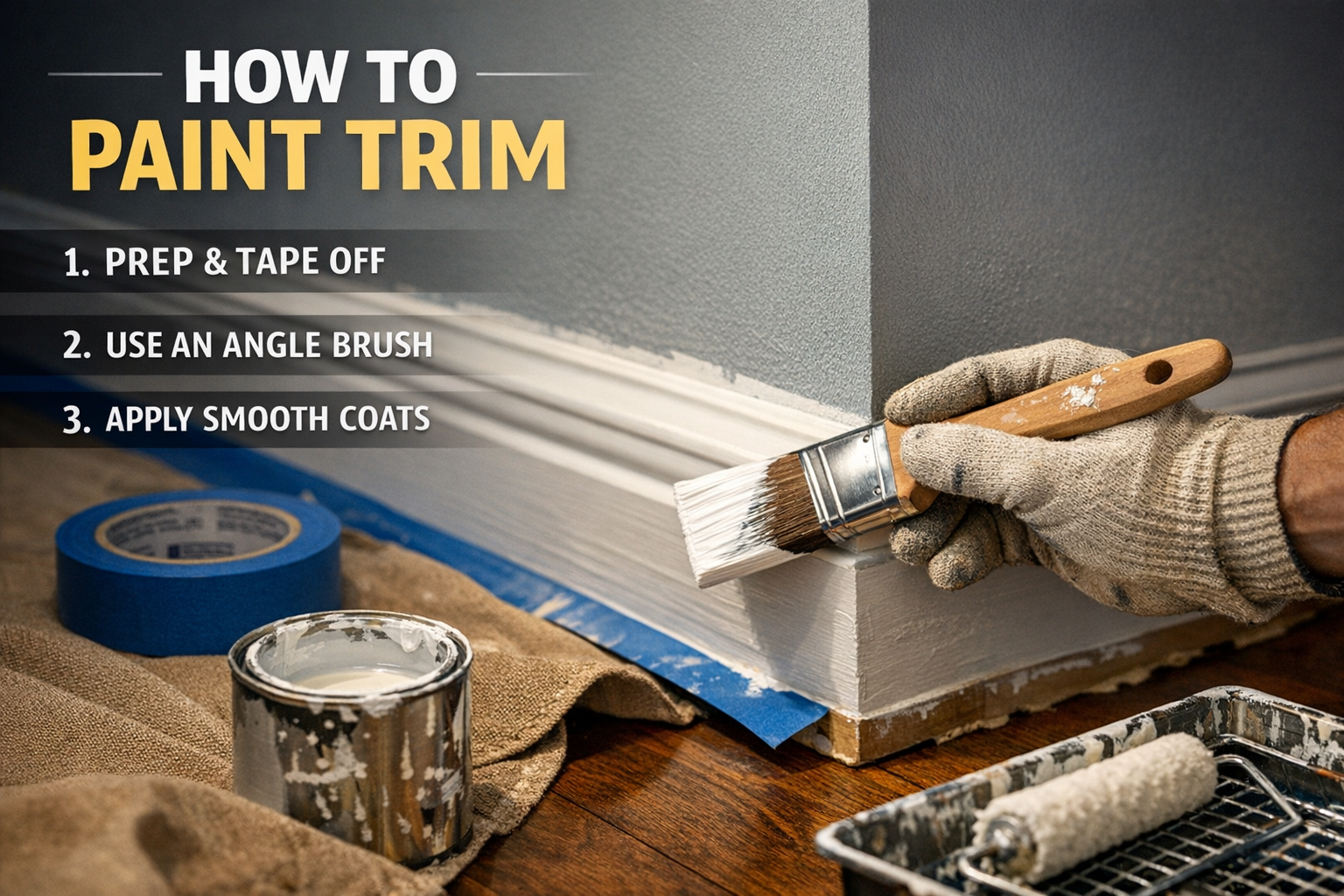 how to paint trim