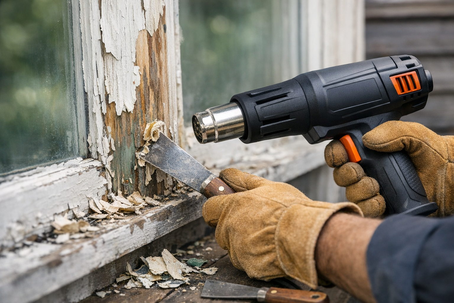 Using Heat Guns for Paint Removal