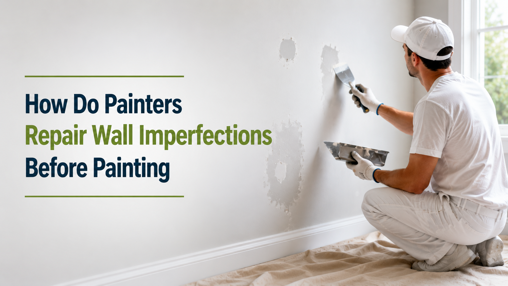 How Do Painters Repair Wall Imperfections Before Painting?