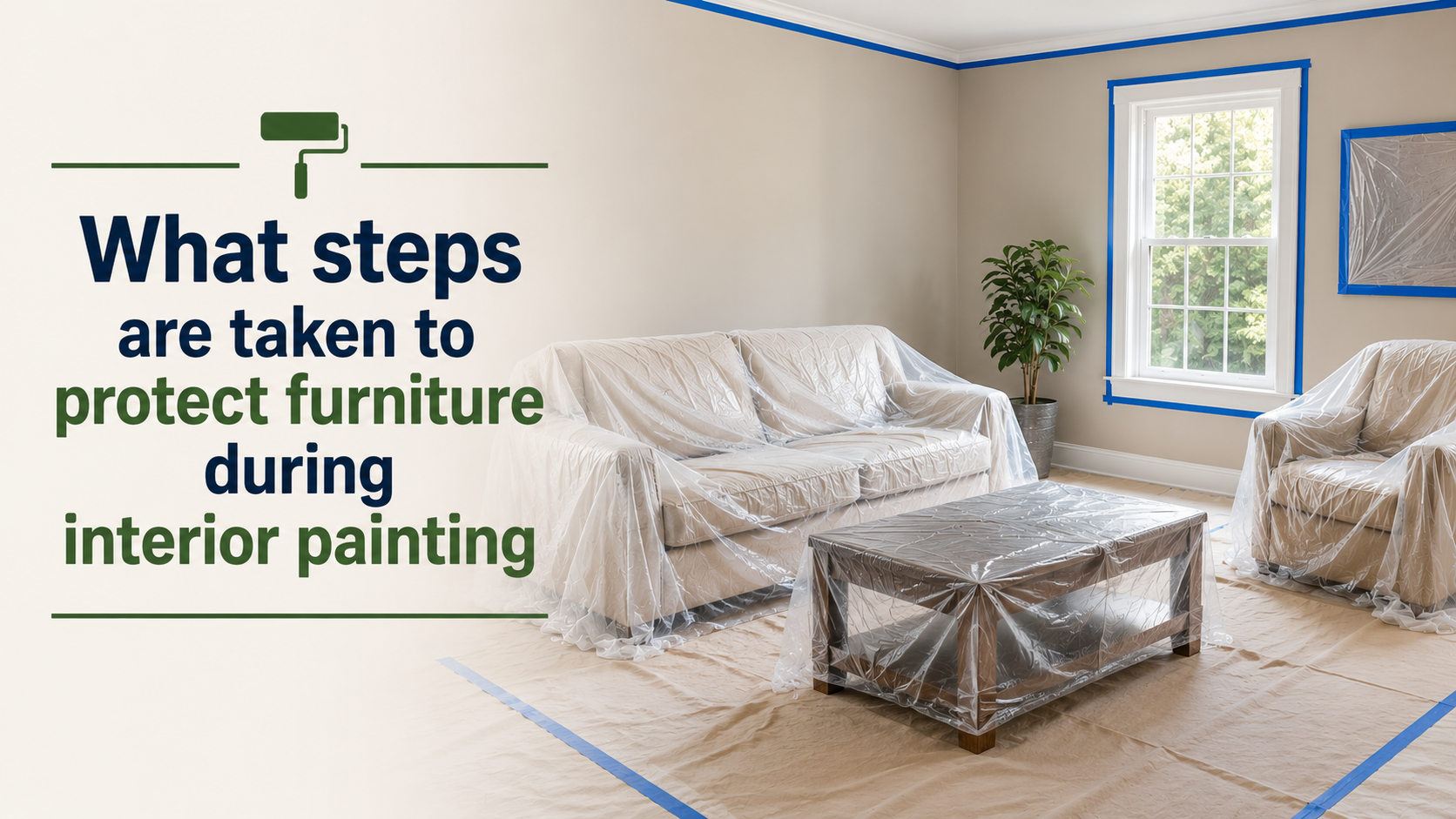 What Steps Are Taken to Protect Furniture During Interior Painting?
