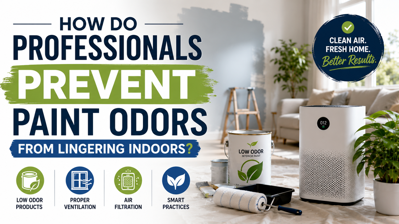 How Do Professionals Prevent Paint Odors from Lingering Indoors?