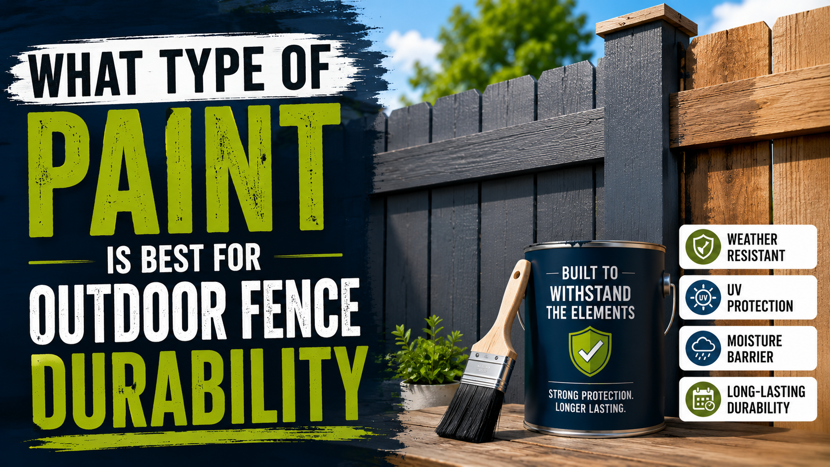 What Type of Paint Is Best for Outdoor Fence Durability?