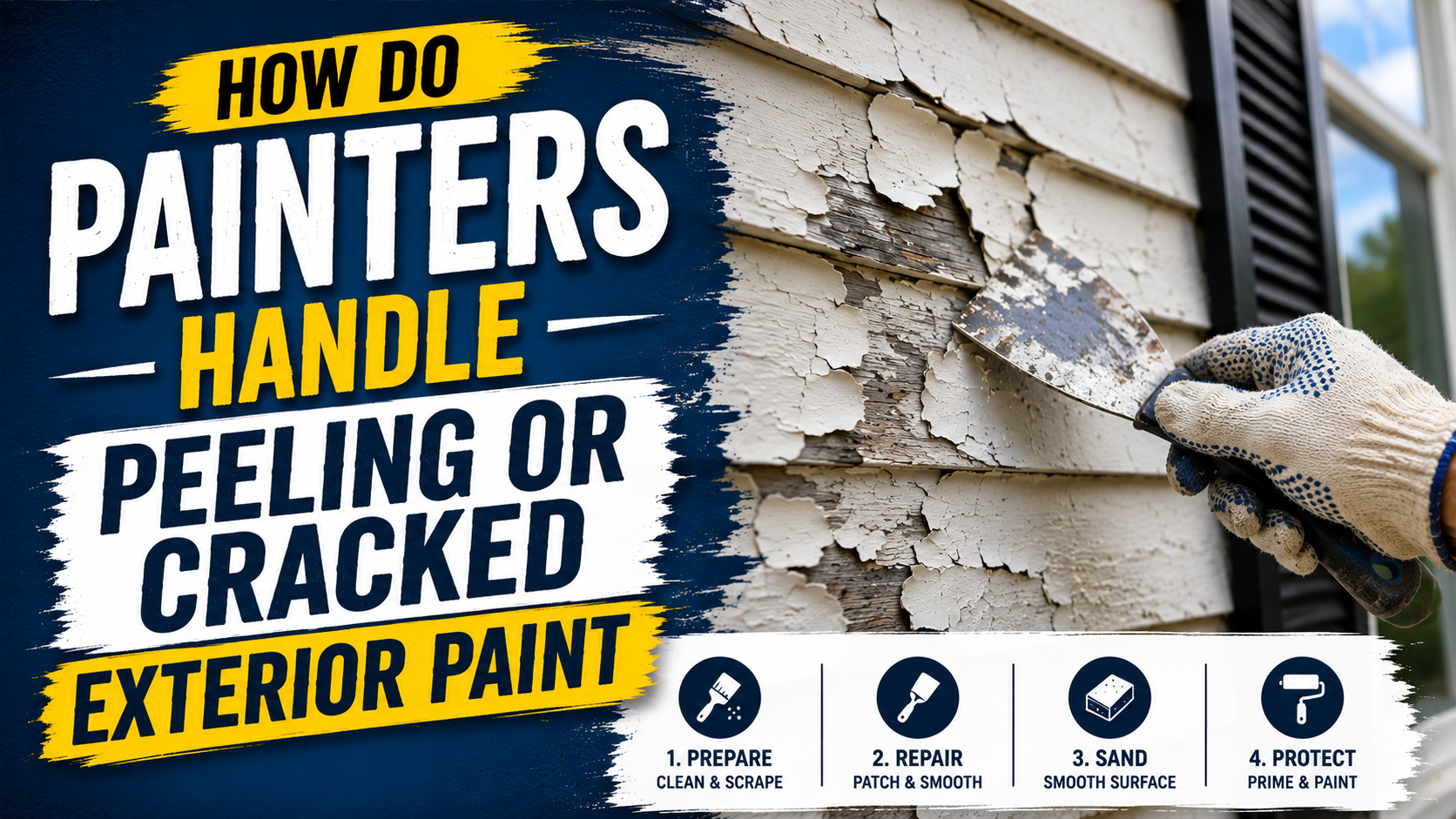 How Do Painters Handle Peeling or Cracked Exterior Paint?