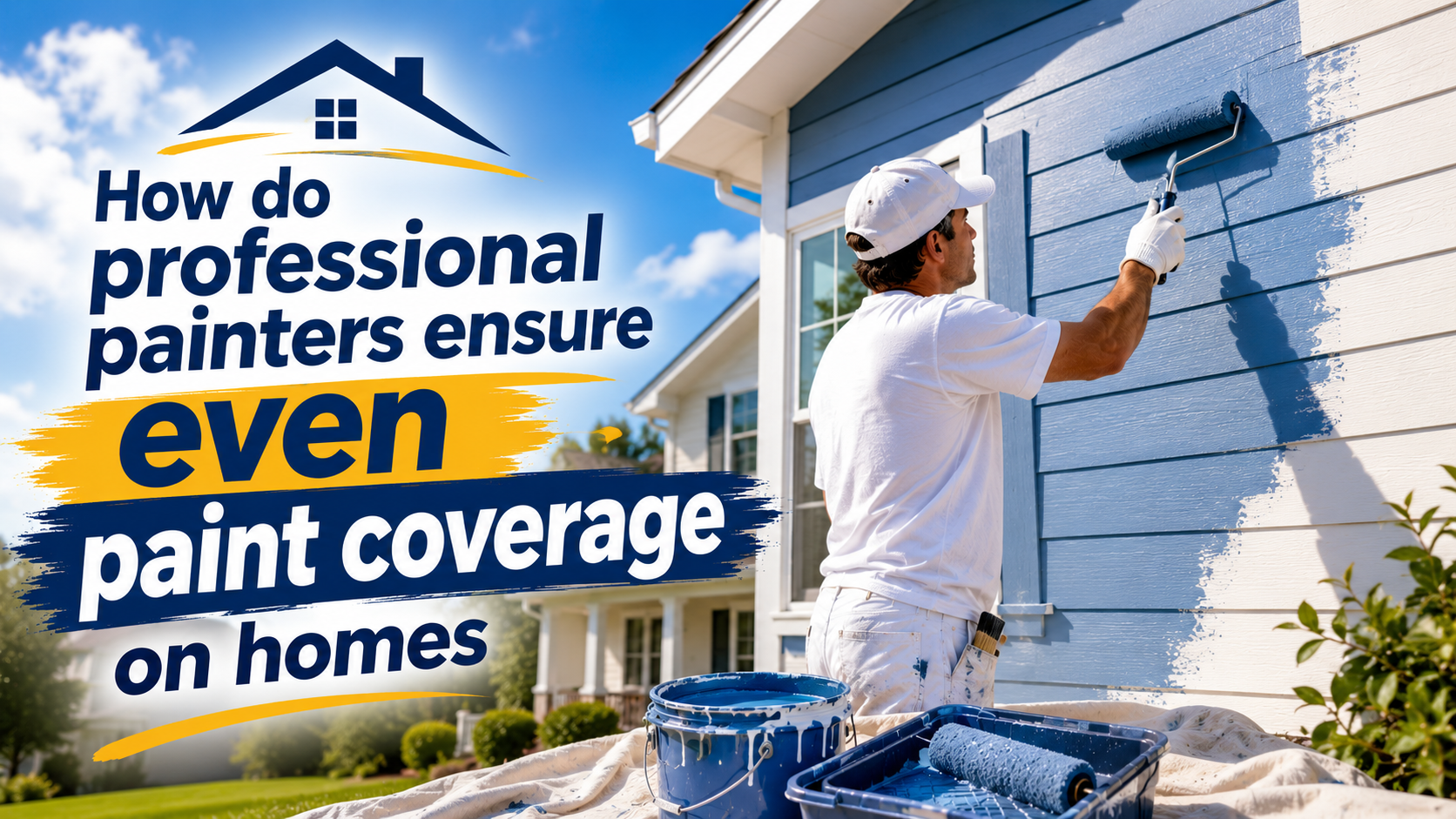 How Do Professional Painters Ensure Even Paint Coverage on Homes?