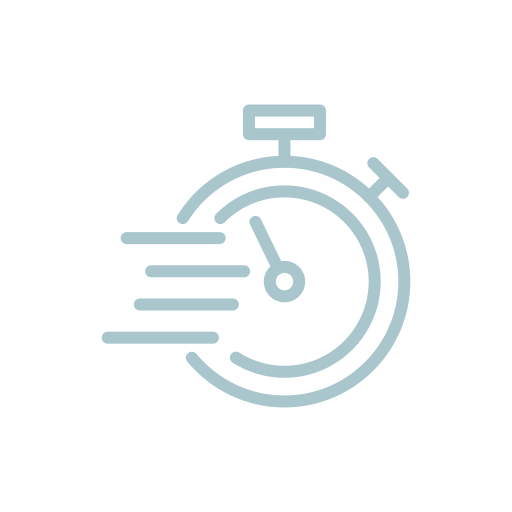 Chronomètre bleu avec le temps qui passe