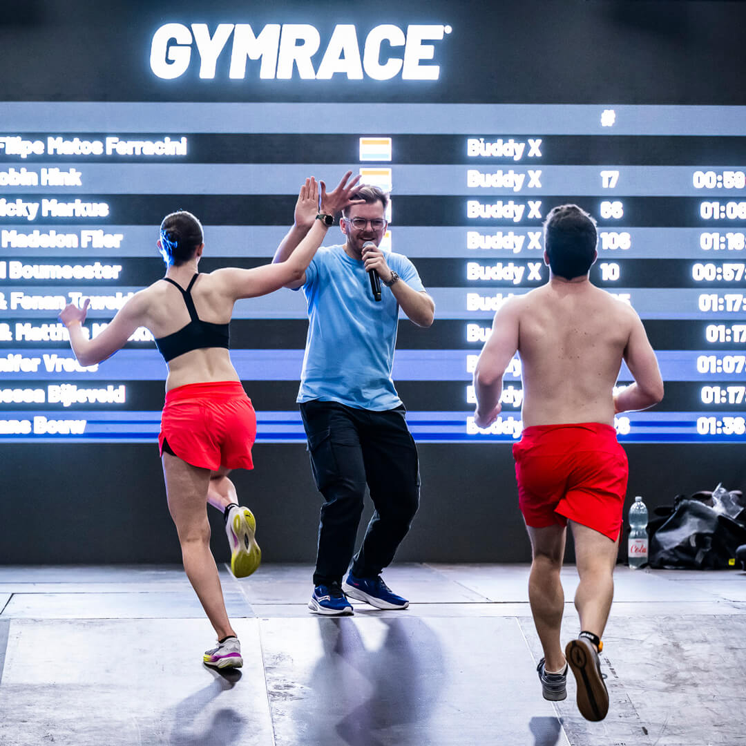A group of athletes running