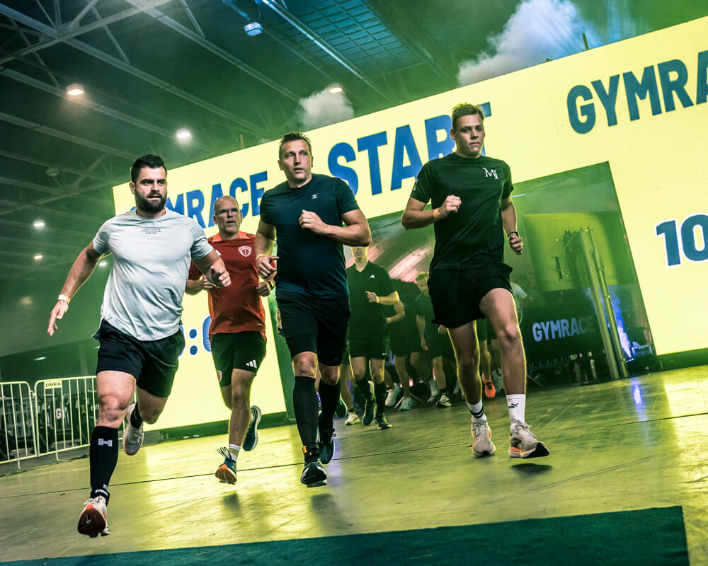 A group of athletes running