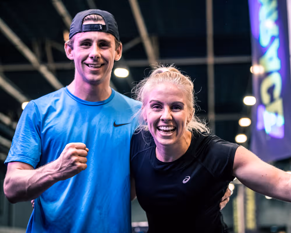 A group of athletes running