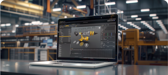 A computer showing how Worklink assists with assembly.