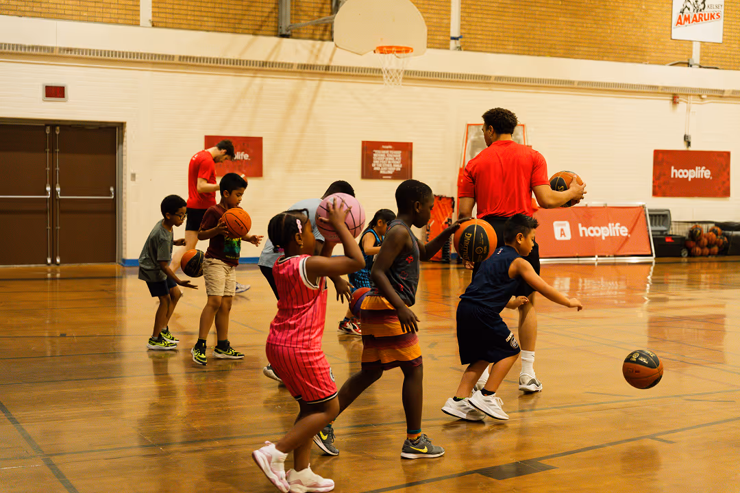 Young Stars practicing dribling