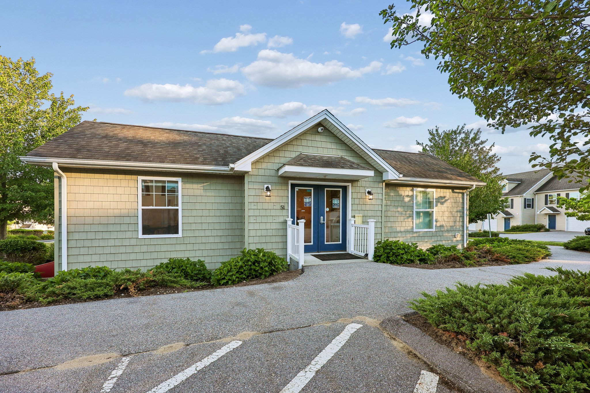 Exterior of leasing office